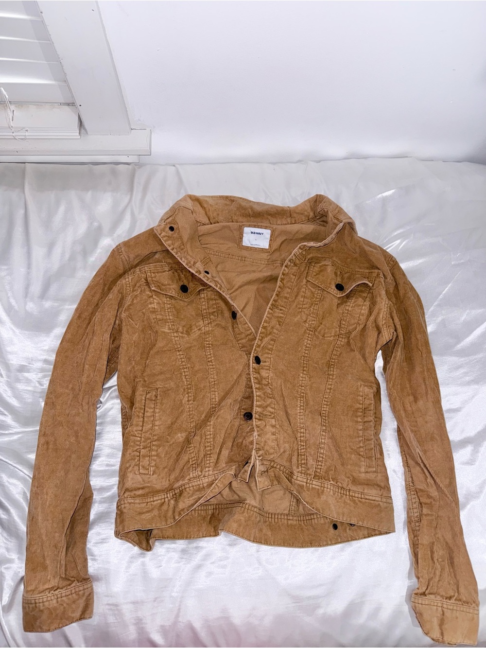 Old Navy Men's Tan Brown Corduroy Trucker Jacket